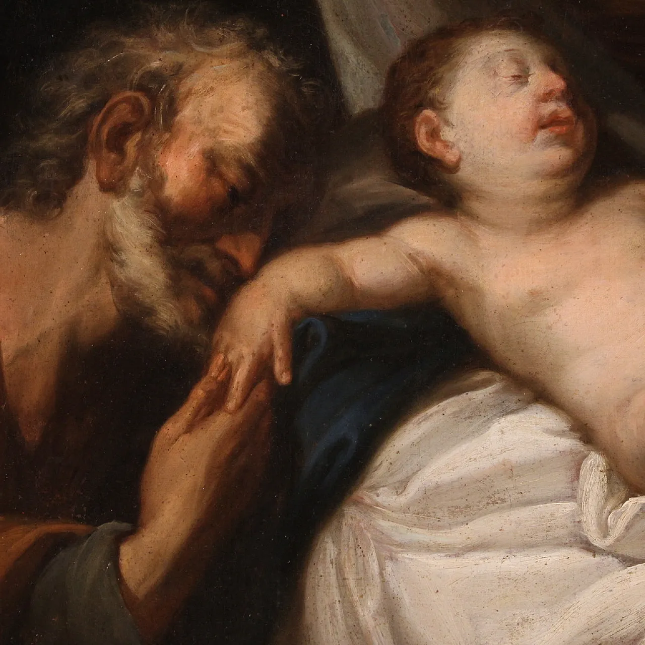 Holy Family, oil on canvas, 17th century, 6