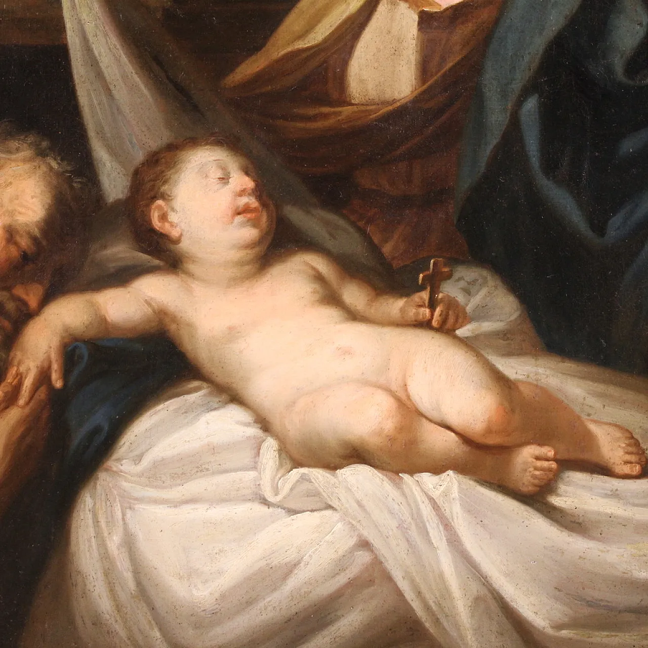 Holy Family, oil on canvas, 17th century, 10