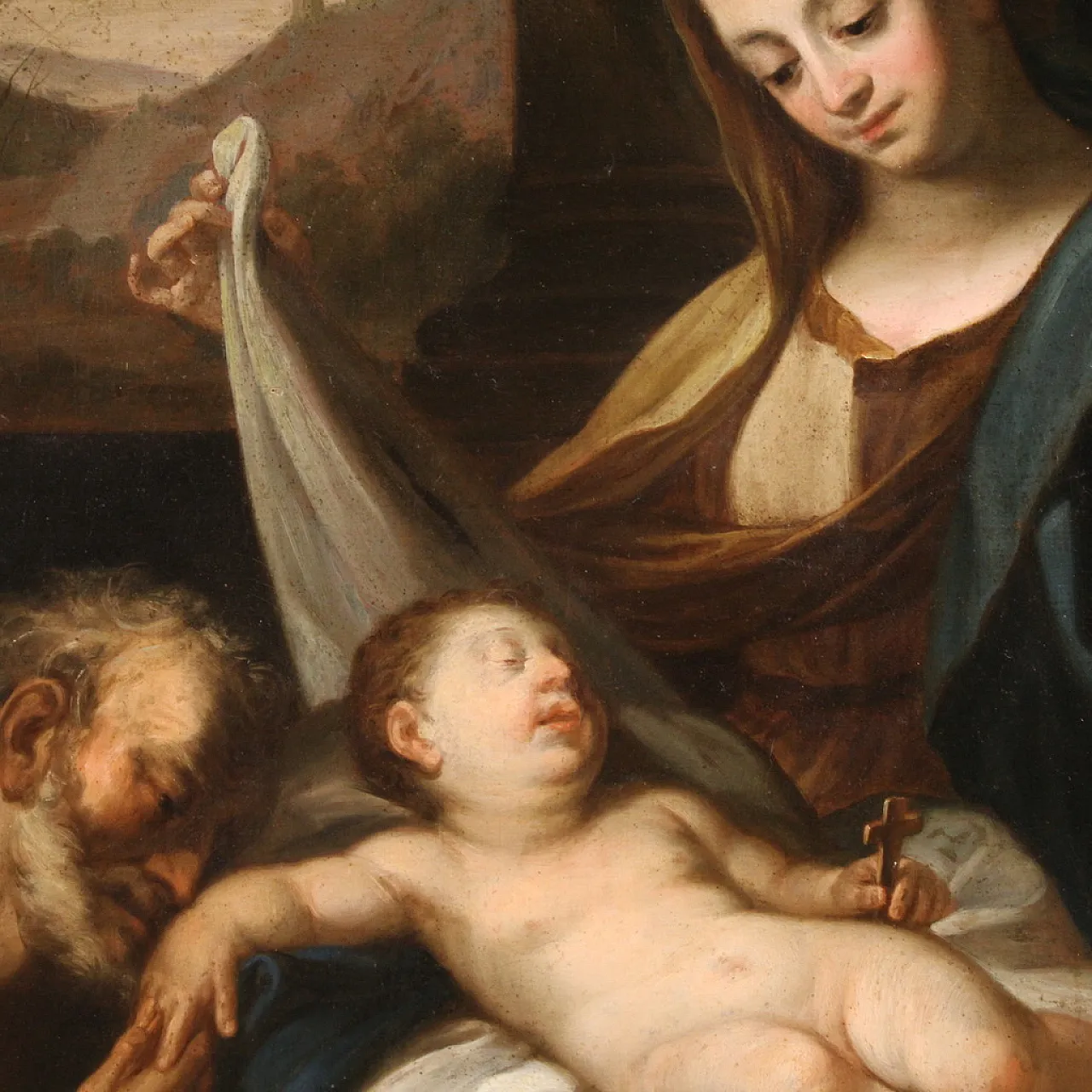 Holy Family, oil on canvas, 17th century, 11