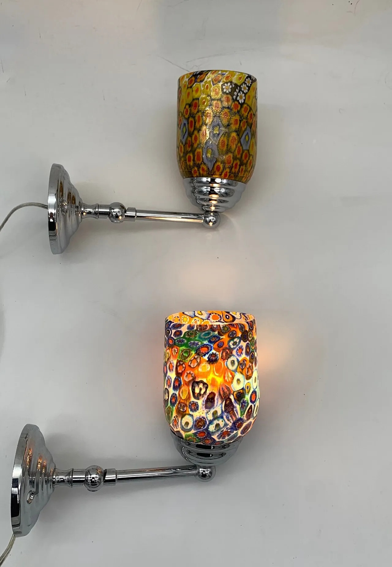 Pair of Murano glass wall sconces, 1980s 1