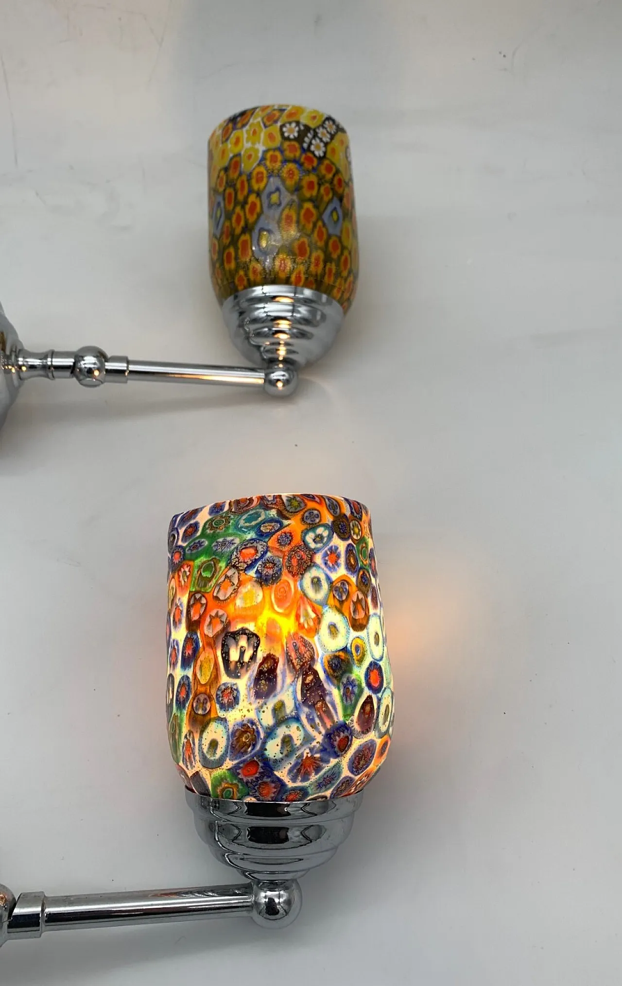 Pair of Murano glass wall sconces, 1980s 3