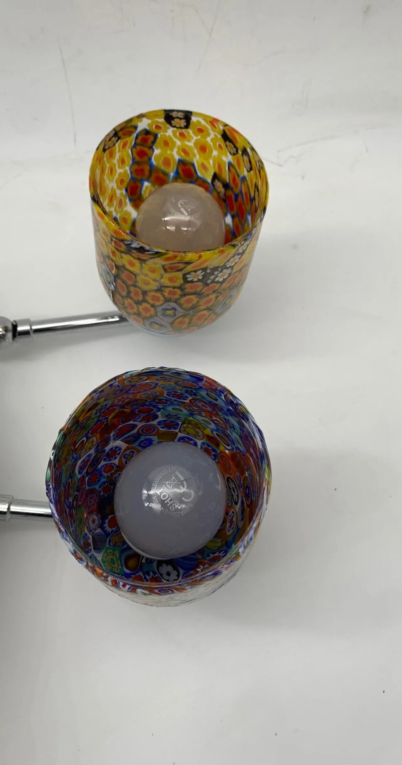Pair of Murano glass wall sconces, 1980s 4