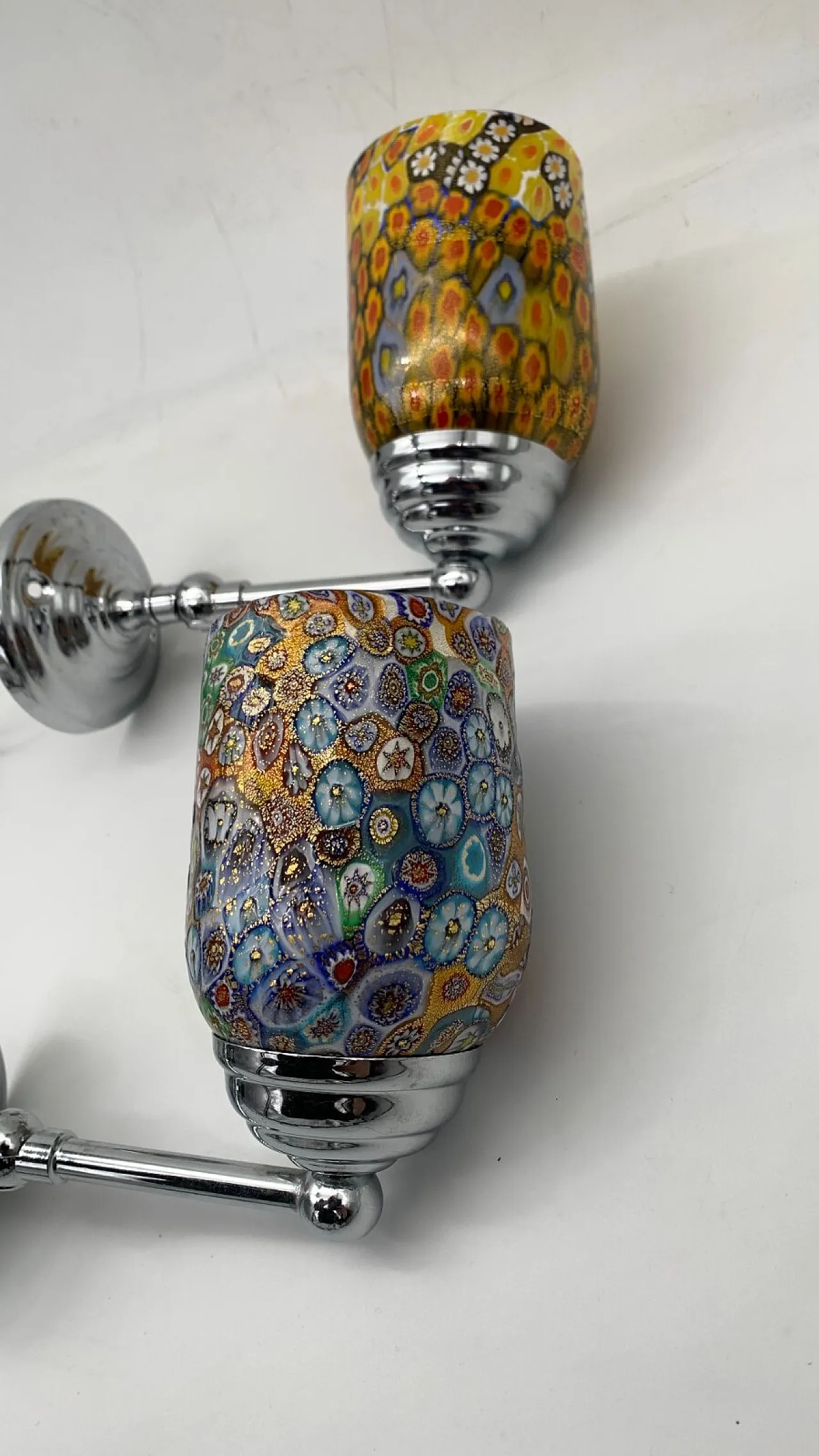 Pair of Murano glass wall sconces, 1980s 5