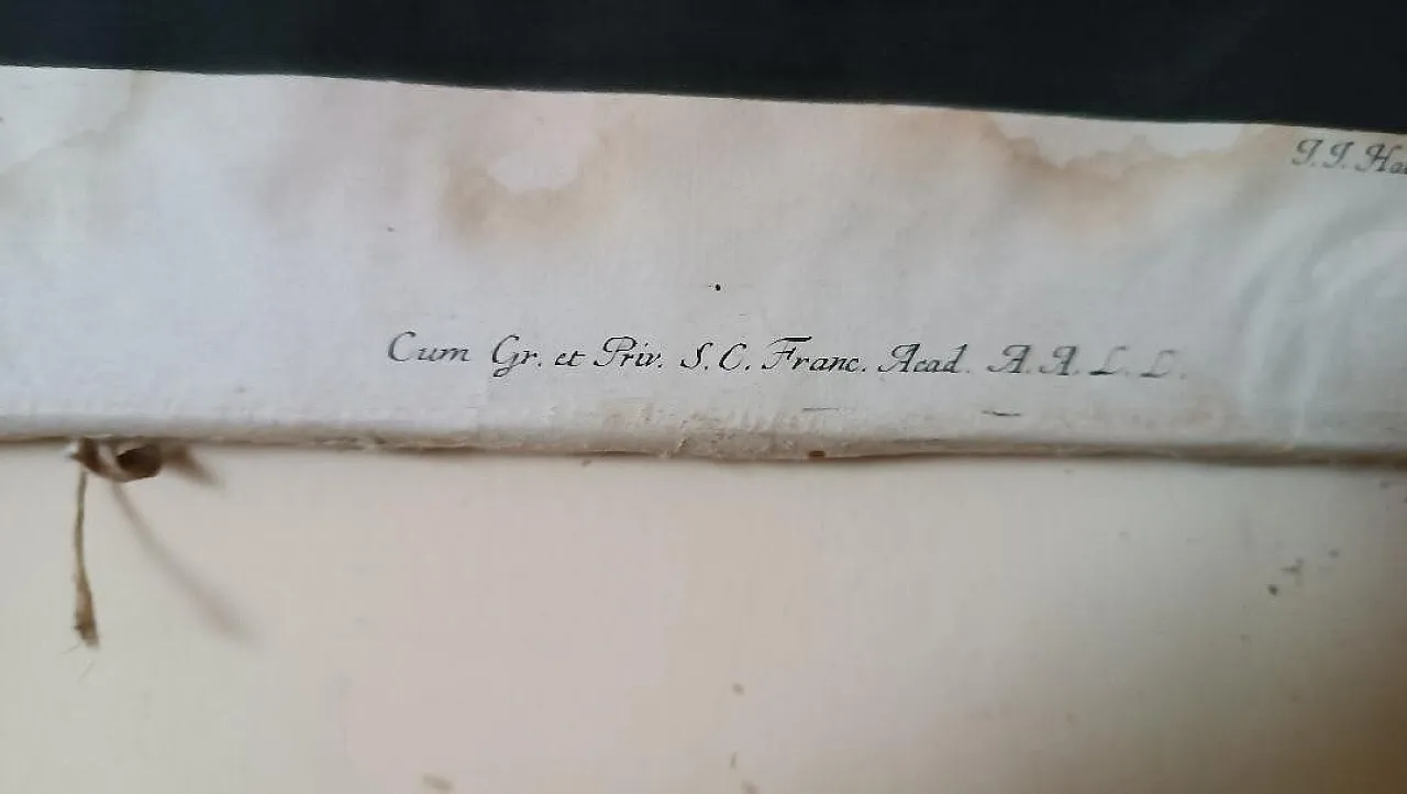 Manly portrait of Johann Jacob Haid, engraving on paper, 18th century 7