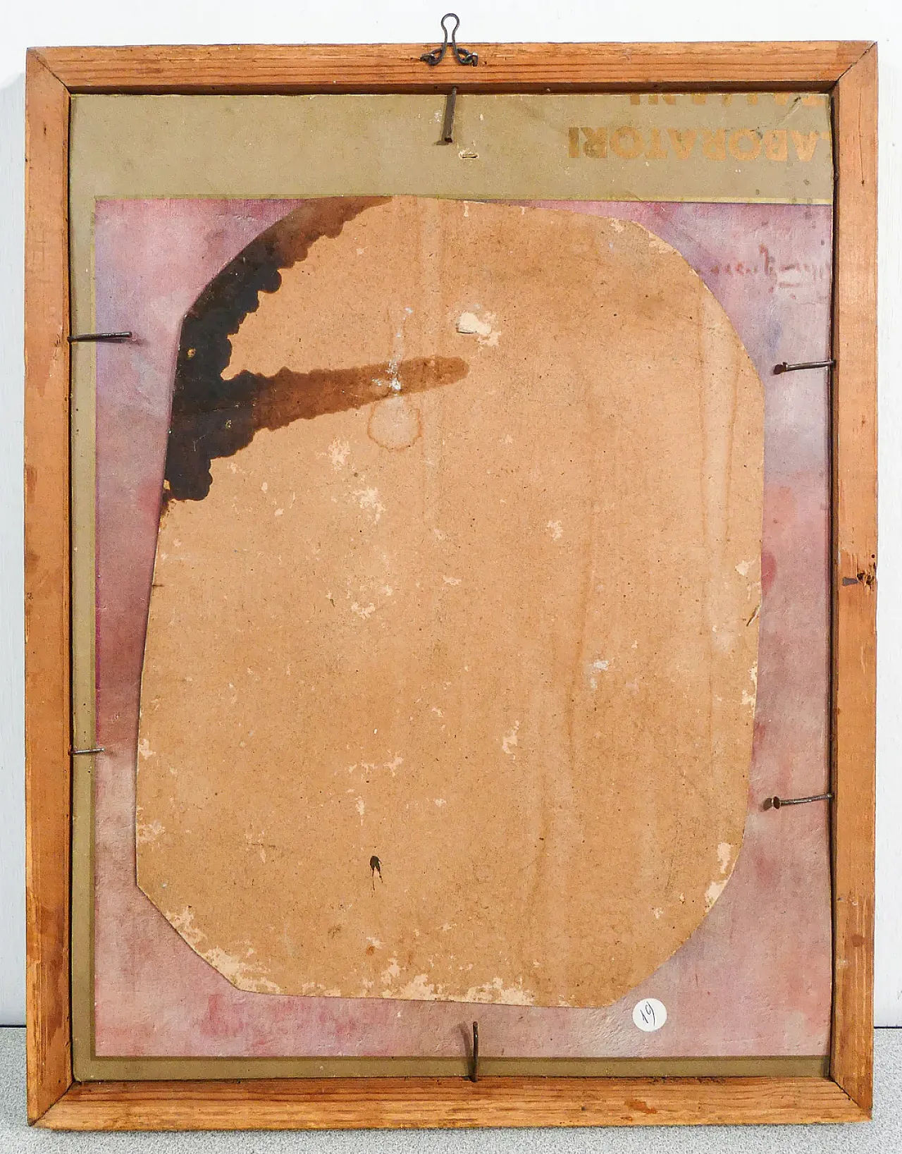 Ritratto di giovane donna, olio su cartoncino, tardo '800 6