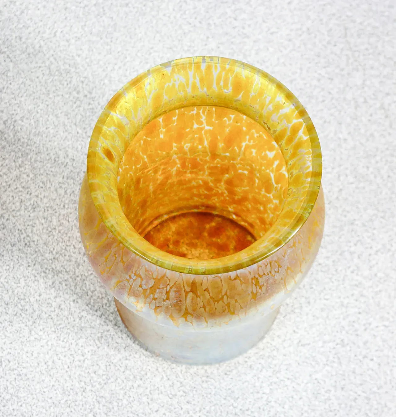 Vaso in vetro soffiato iridescente, fine '800 6