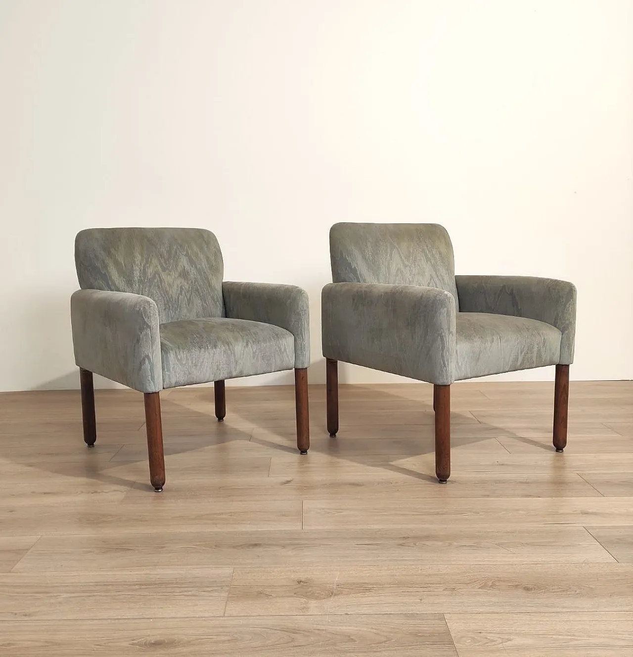 Vico magistretti for cassina pair armchairs mod. 896, 1960s 1