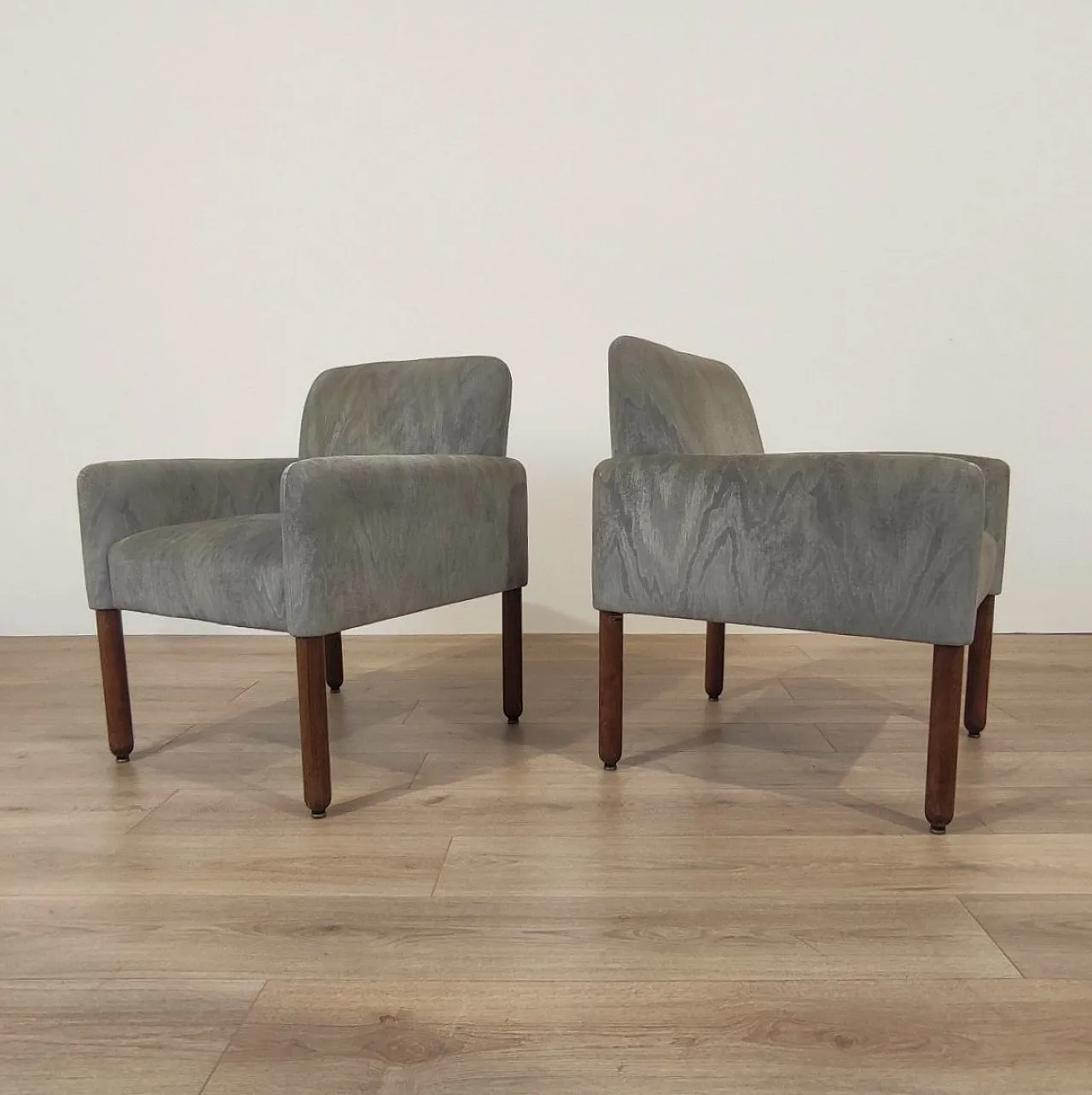 Vico magistretti for cassina pair armchairs mod. 896, 1960s 5