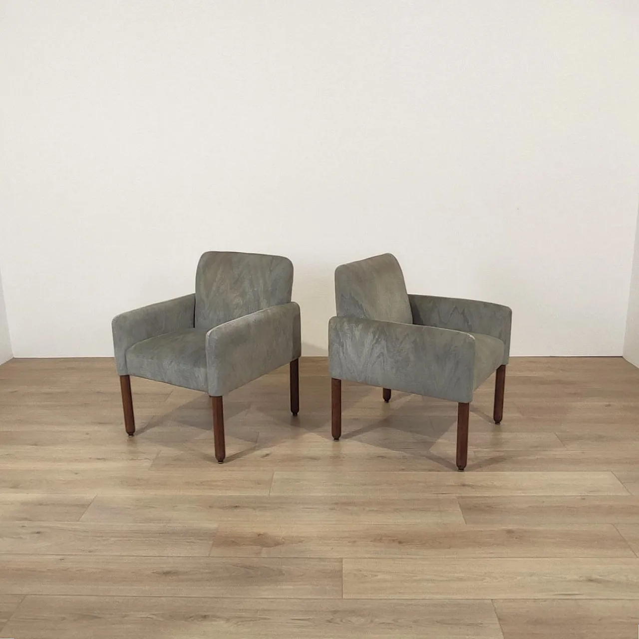 Vico magistretti for cassina pair armchairs mod. 896, 1960s 6