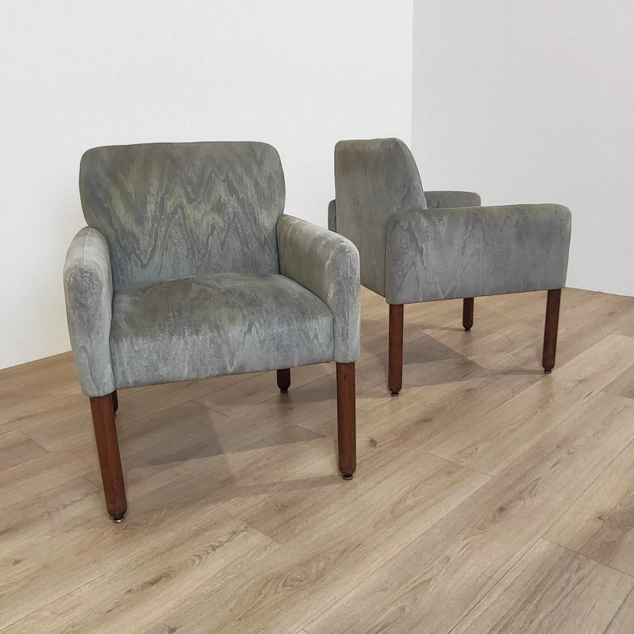 Vico magistretti for cassina pair armchairs mod. 896, 1960s 8