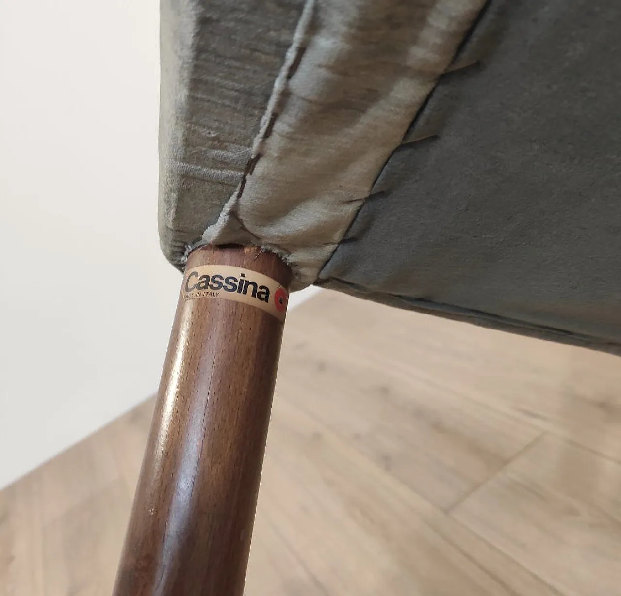 Vico magistretti for cassina pair armchairs mod. 896, 1960s 10