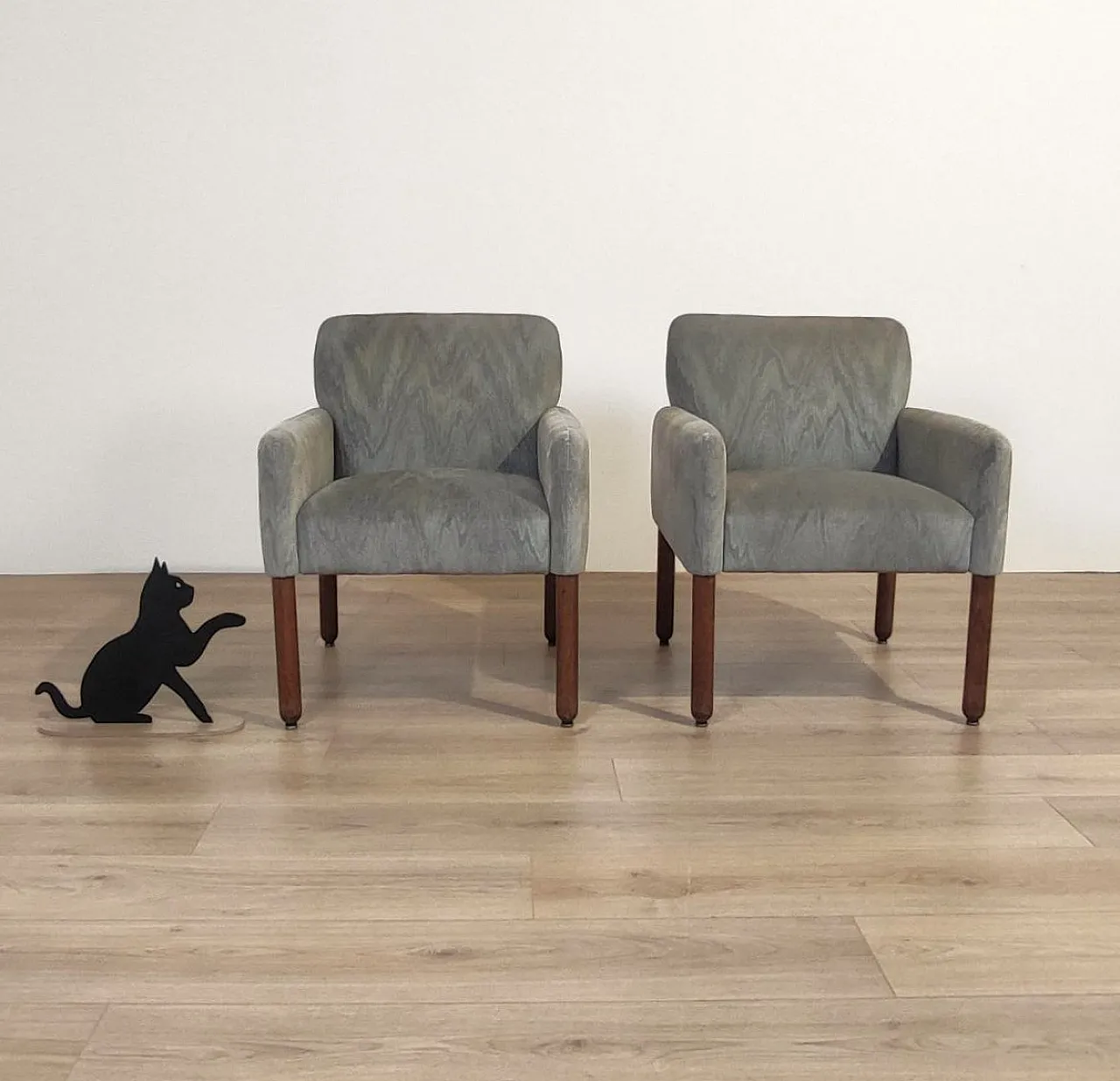 Vico magistretti for cassina pair armchairs mod. 896, 1960s 11