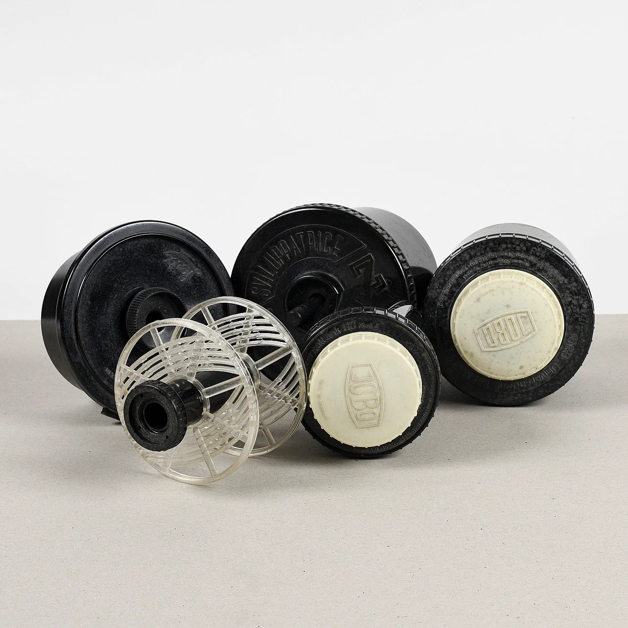 Set di tank per sviluppo fotografico, fine '900 5