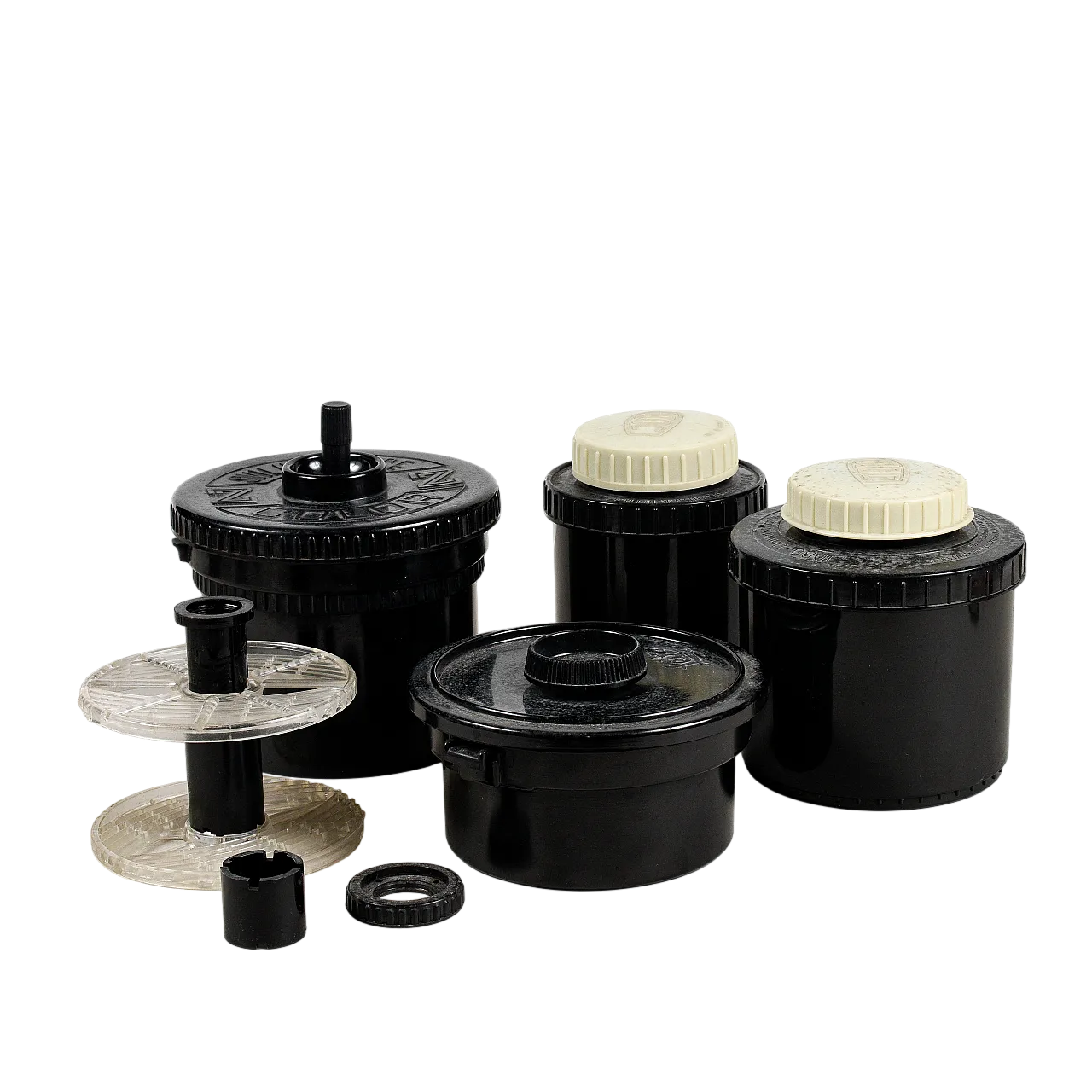 Set di tank per sviluppo fotografico, fine '900 8