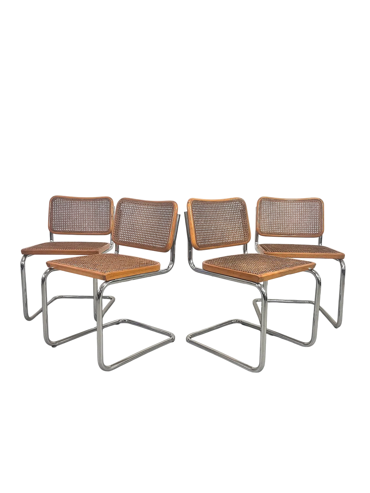 4 Sedie Cesca di Marcel Breuer per Gavina, anni '70 16