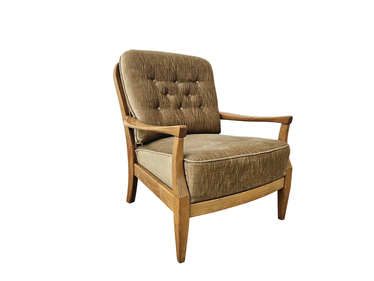 70s living room chair in beech 15