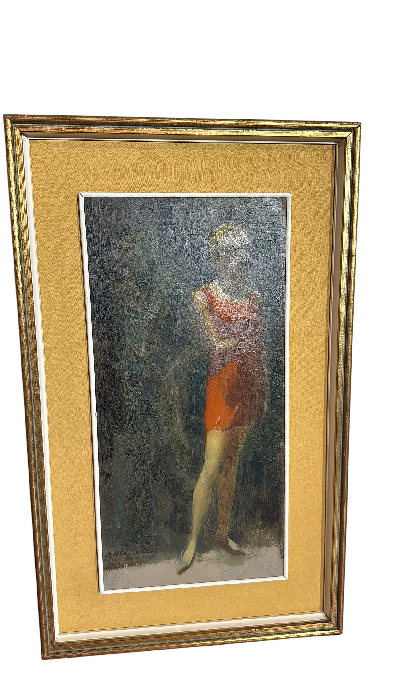 Dipinto olio su tela Mazzonis Ottavio, Torino, anni '70 12