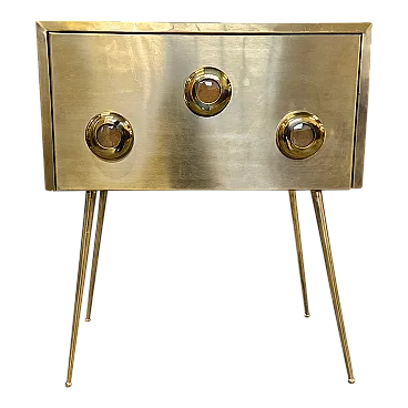 Consolle in ottone, anni '90