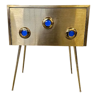 Consolle in ottone, anni '90