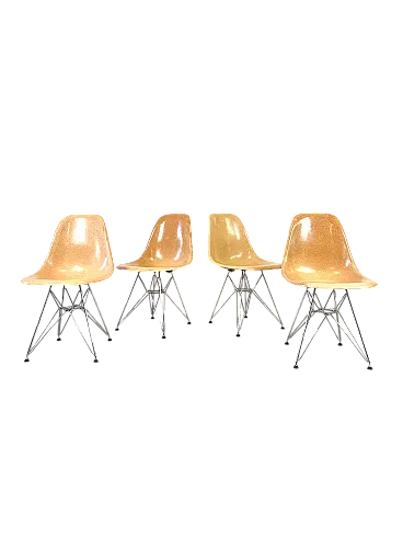 4 DSR chairs Herman Miller, 70s