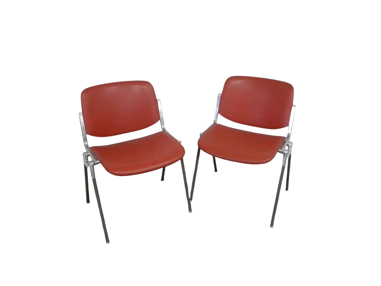 Pair of Office chairs Anonima Castelli, 1960 13