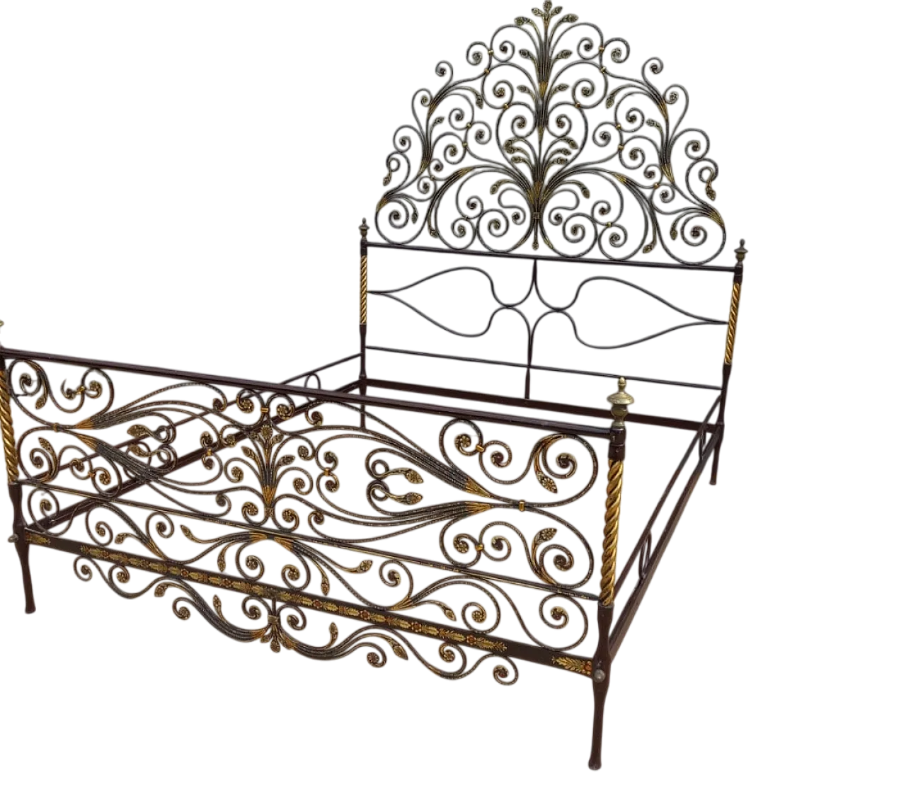 Letto genovese a coda di pavone, '700 9