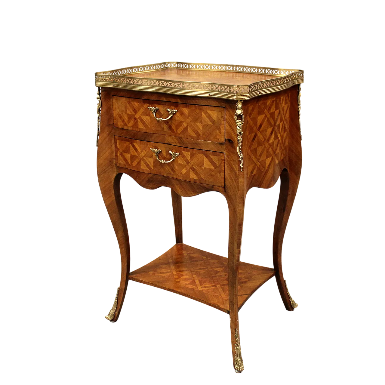 Bedside table inlaid Napoleon III, 19th century 15