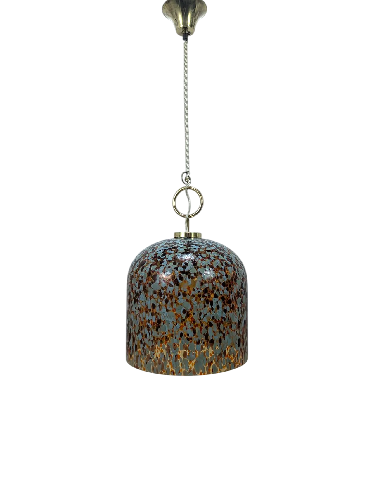 Lampadario a murrine stile Aulenti in vetro di Murano, anni '70 9