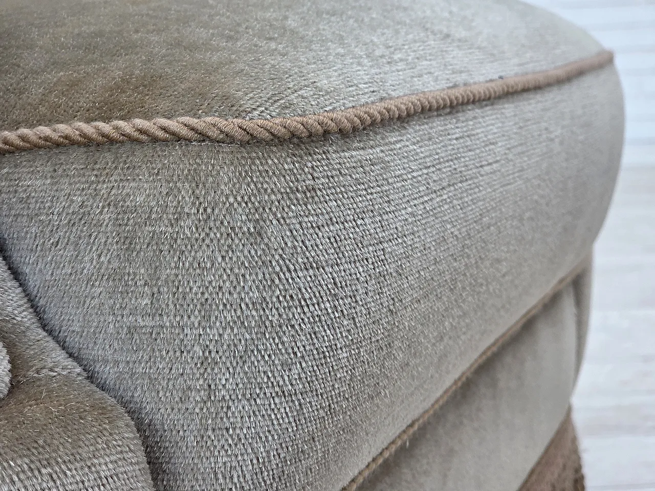 Danish armchair velour, 1970s 6