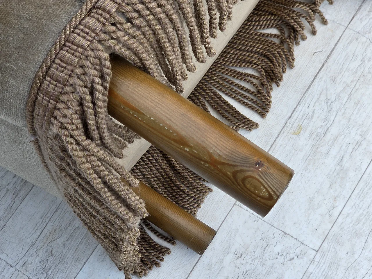 Danish armchair velour, 1970s 17