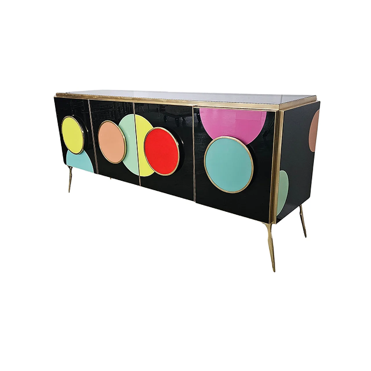 Credenza a quattro ante retroilluminata, anni '90 6