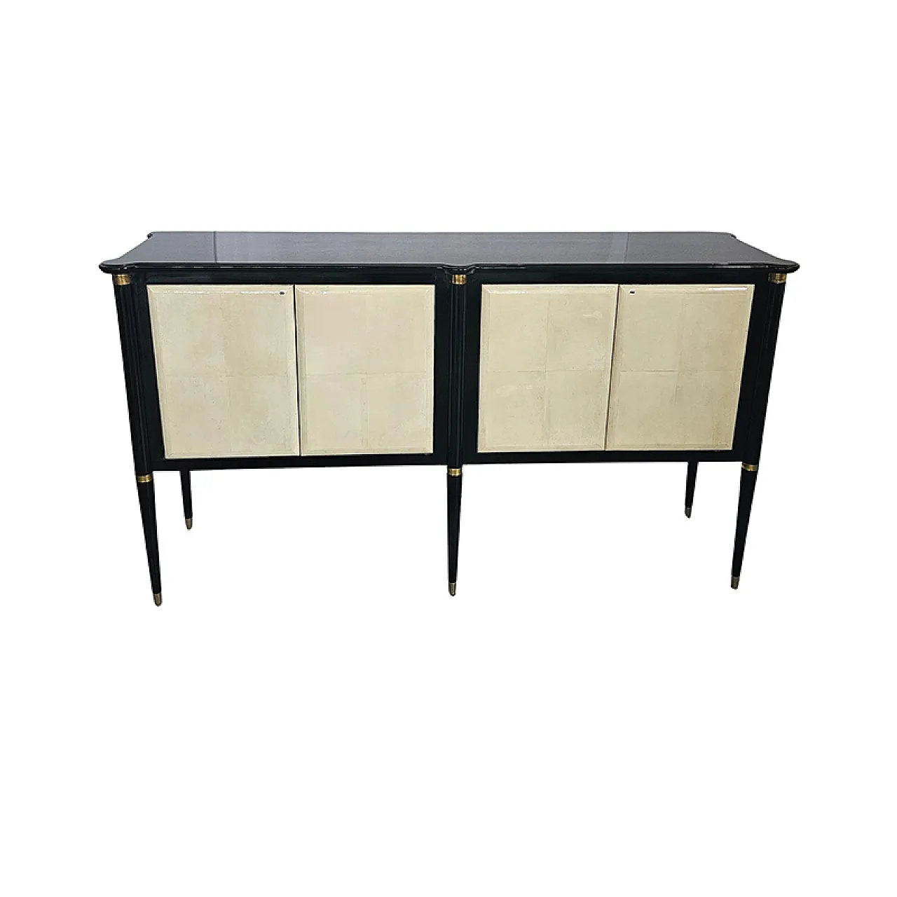 Credenza in pergamena, anni '80 2