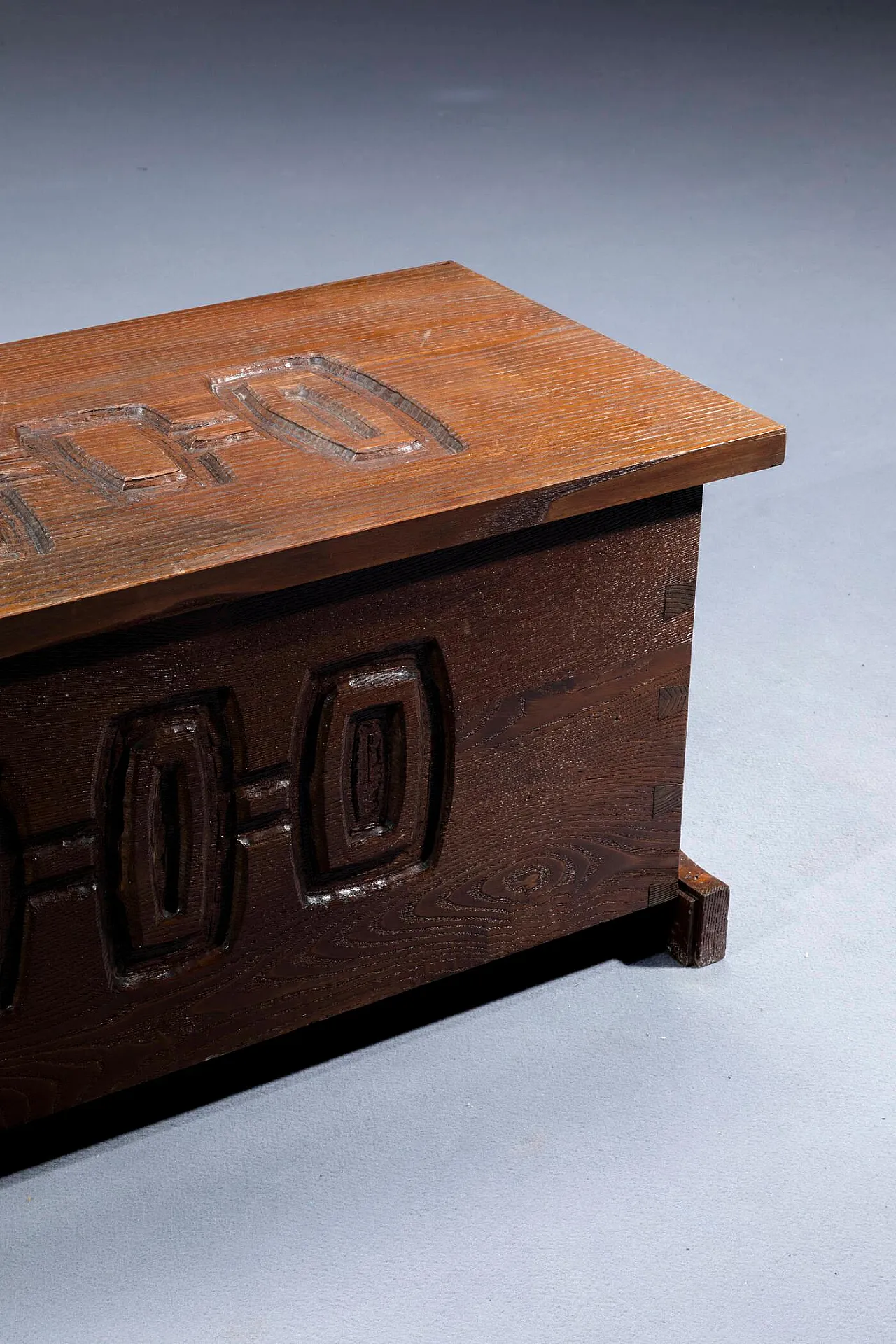 Cassapanca in legno di Gian Paolo Zaltron, anni '60 4