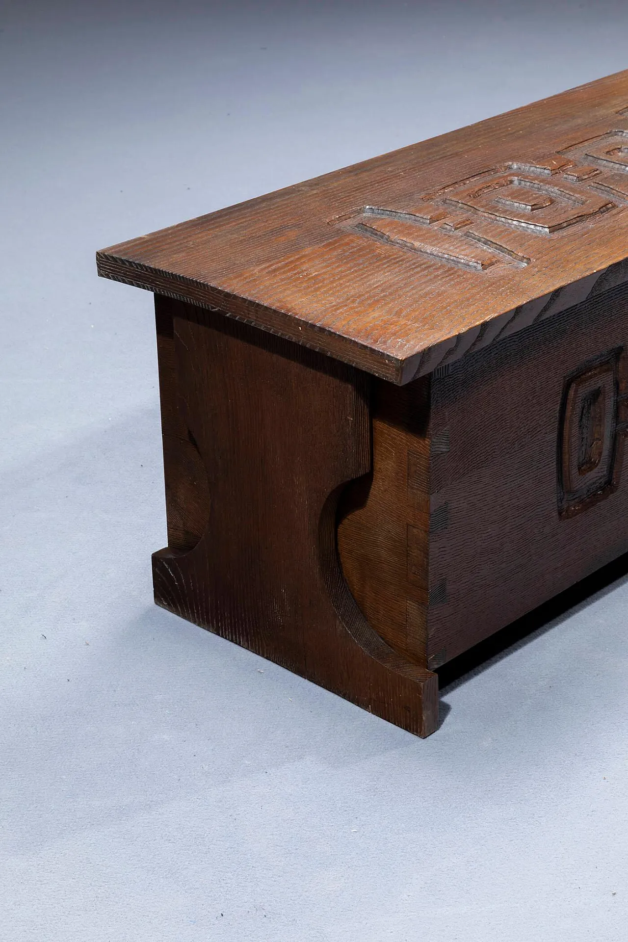 Cassapanca in legno di Gian Paolo Zaltron, anni '60 5