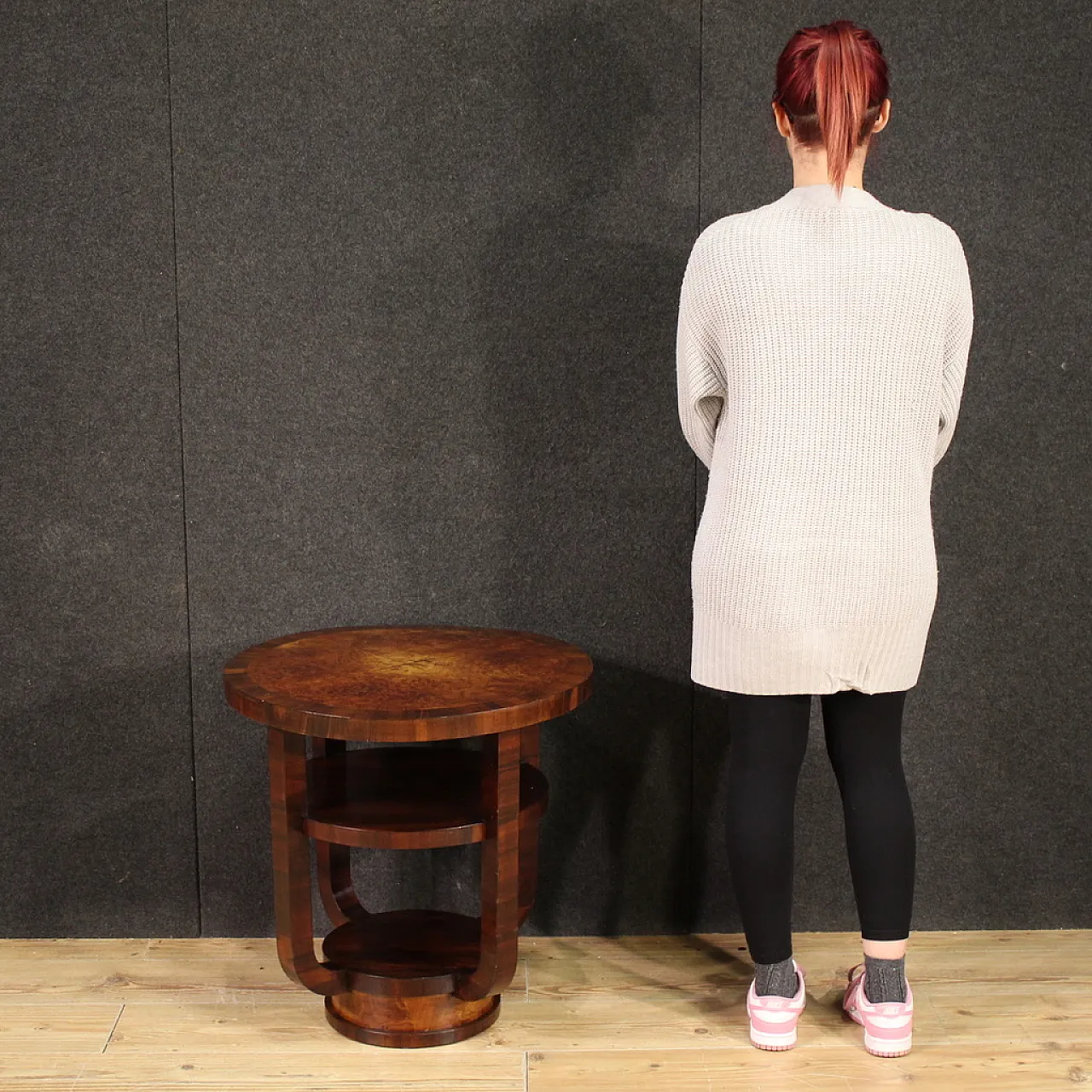 Table art of two shelves art déco, first half of the 1900s 2