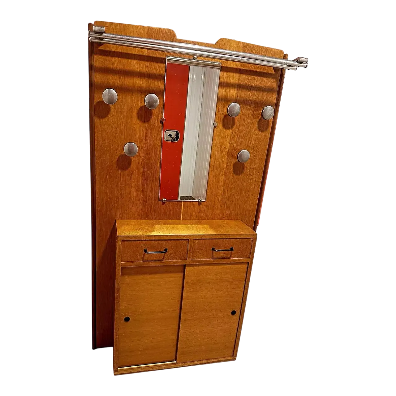 Ingresso guardaroba scandinavo in legno, '900 19