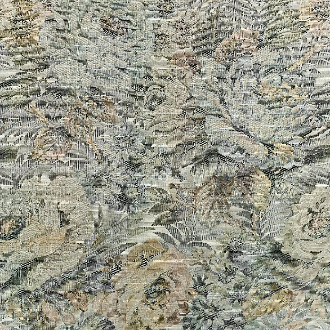 2 seats in fabric with floral imagination, 50s 6