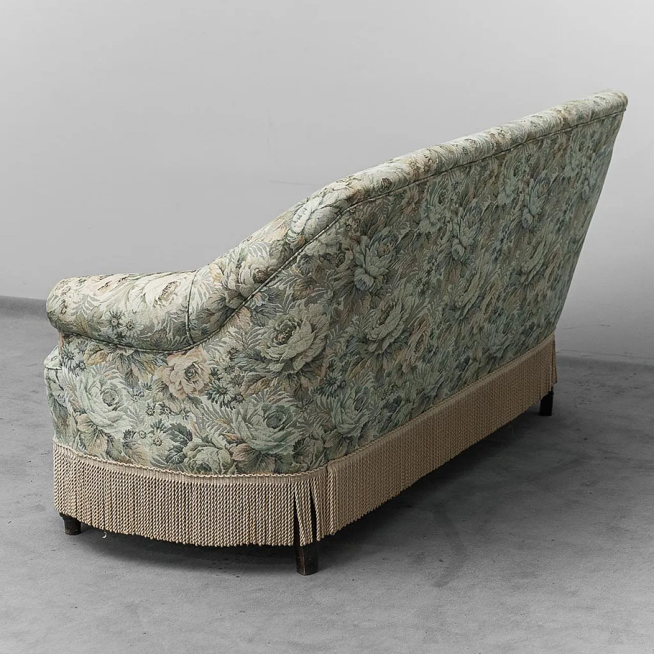 2 seats in fabric with floral imagination, 50s 10