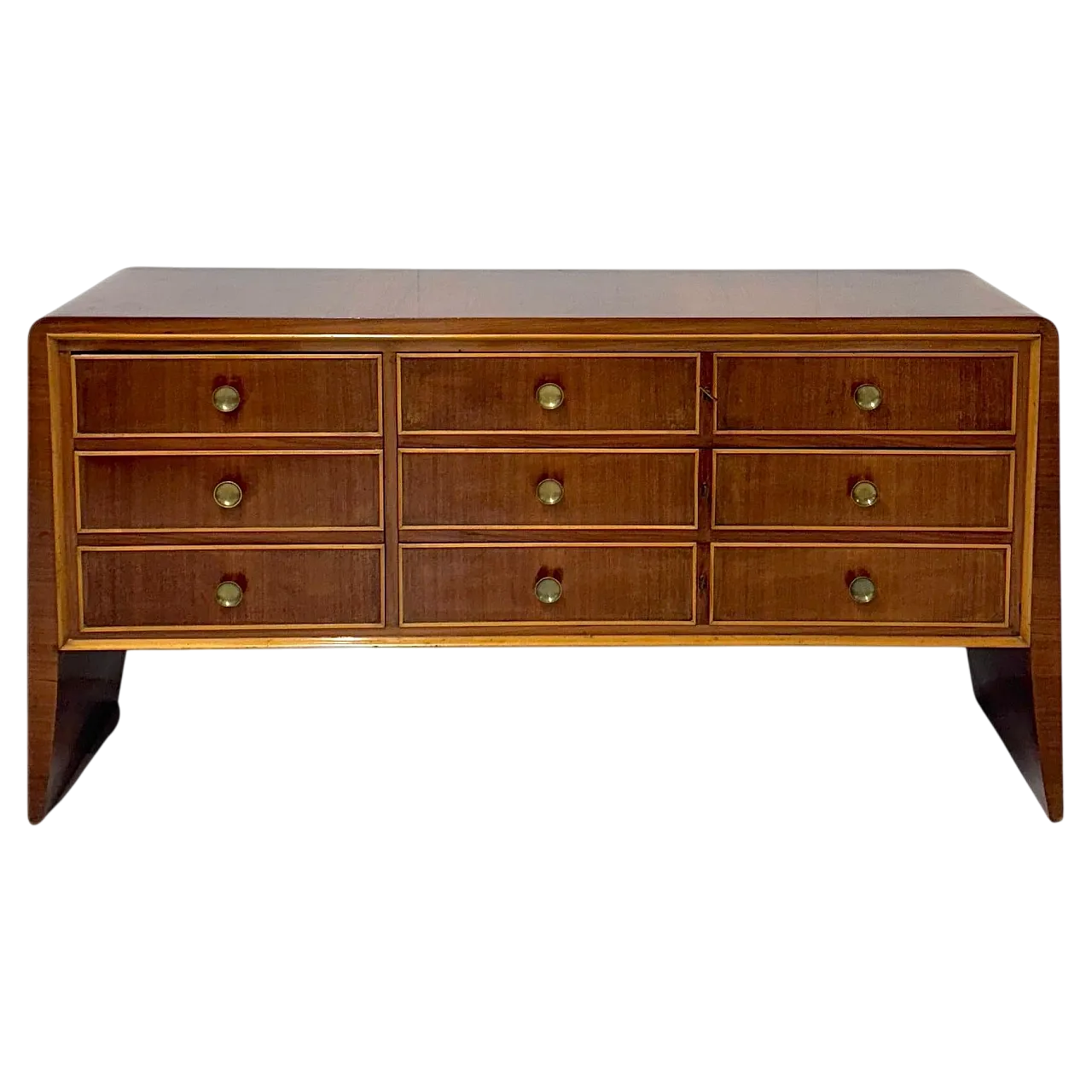 Mobile contenitore in legno di Paolo Buffa, anni '50 17