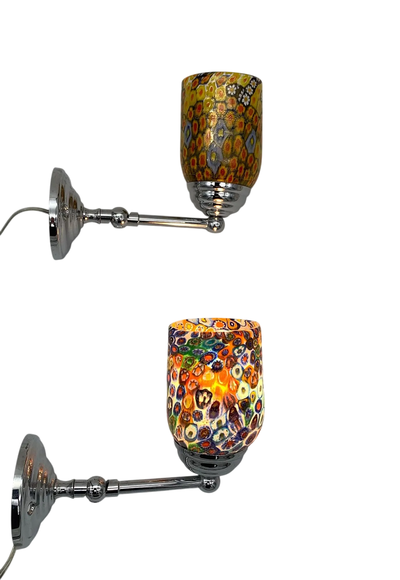 Pair of Murano glass wall sconces, 1980s 7