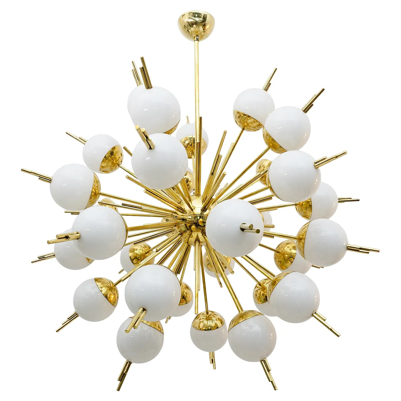 Lampadario Sputnik in vetro di Murano e ottone, anni 2000 1