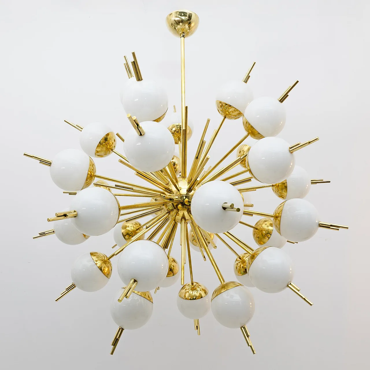 Lampadario Sputnik in vetro di Murano e ottone, anni 2000 2