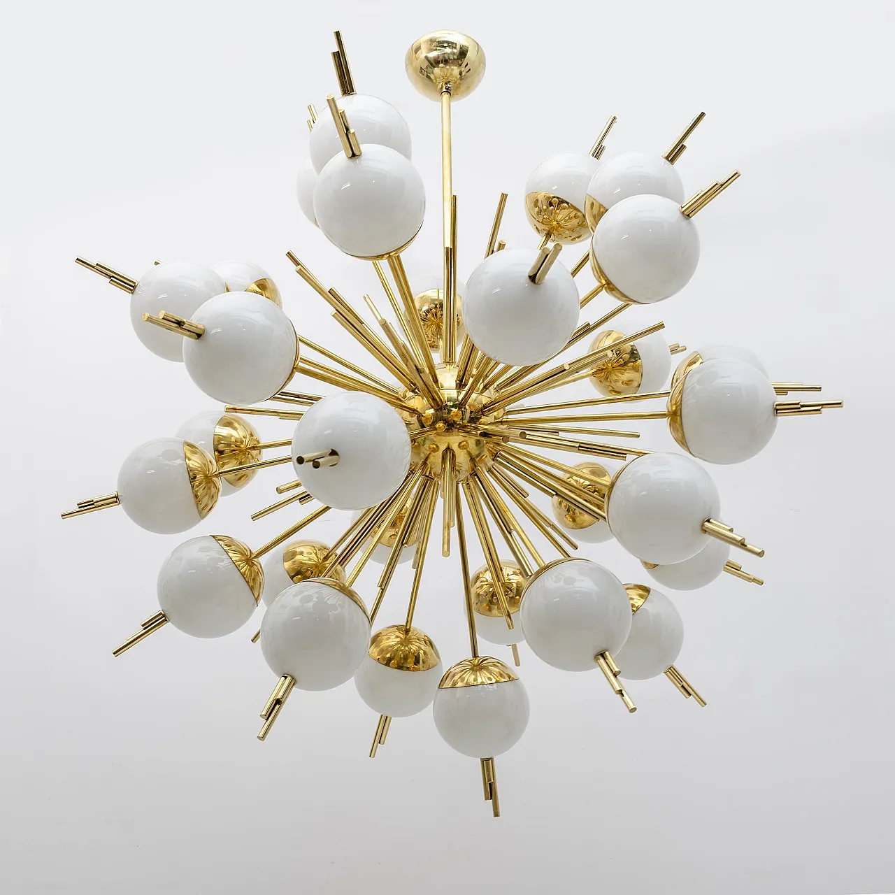 Lampadario Sputnik in vetro di Murano e ottone, anni 2000 7