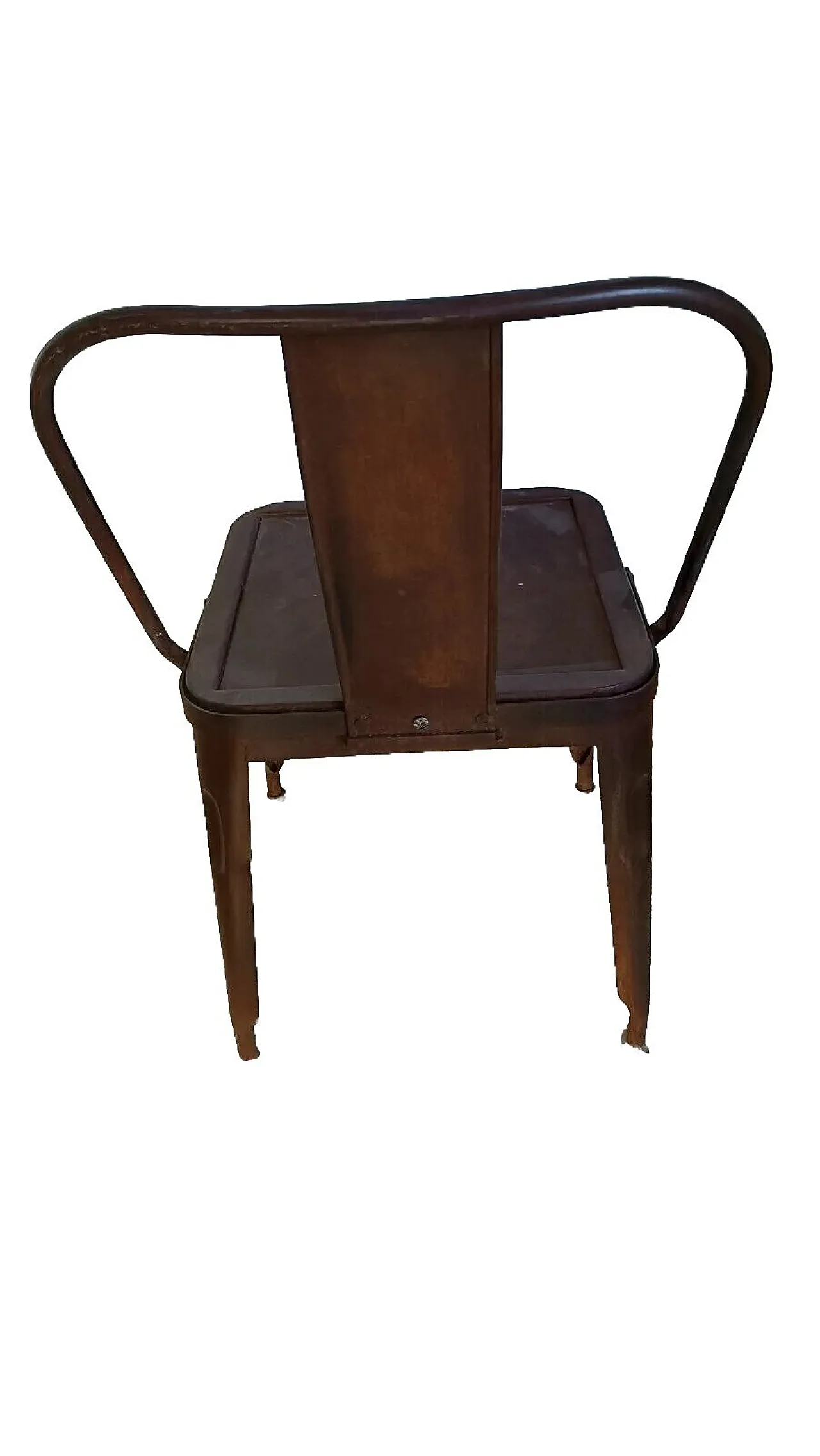 Sedia in ferro industriale, anni '60 6