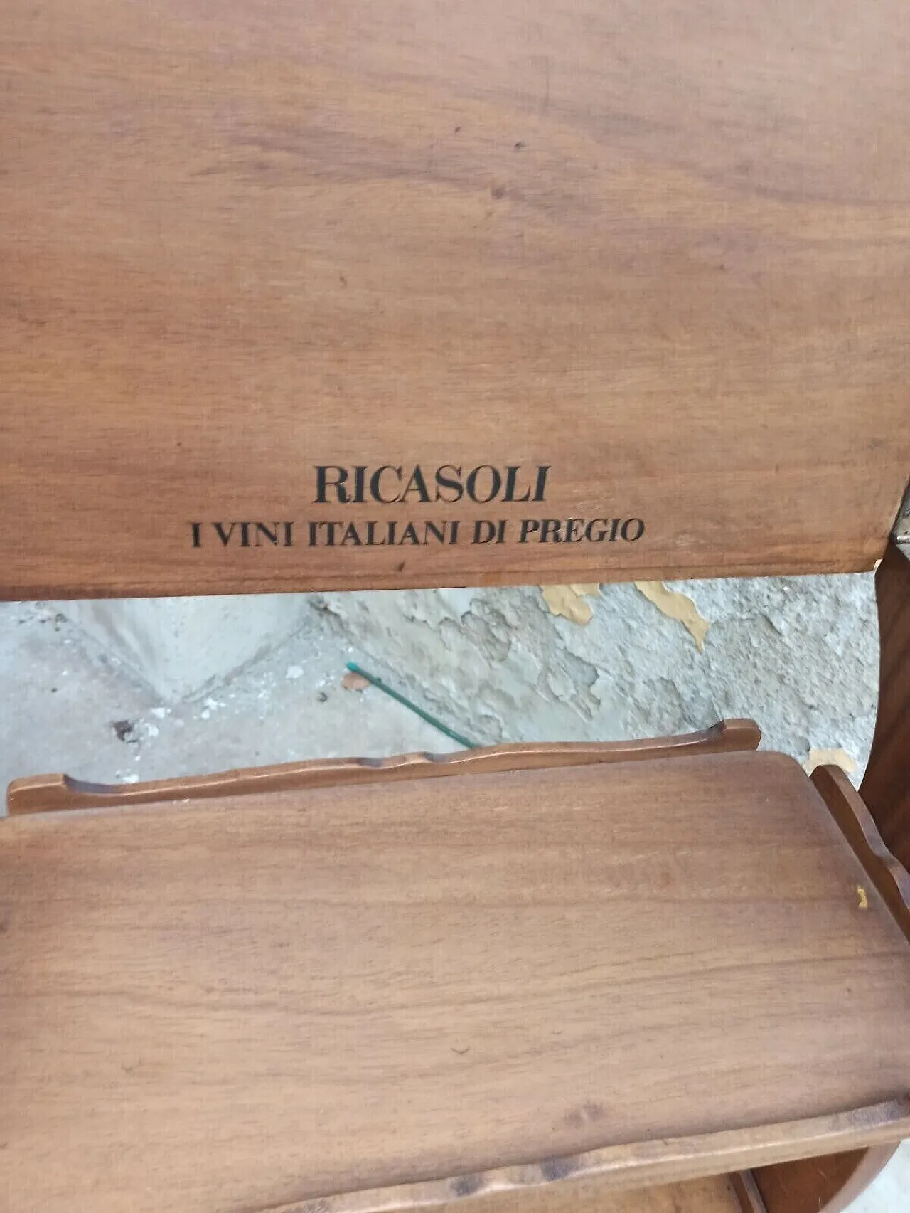 Wooden wine cart, 1960s 8