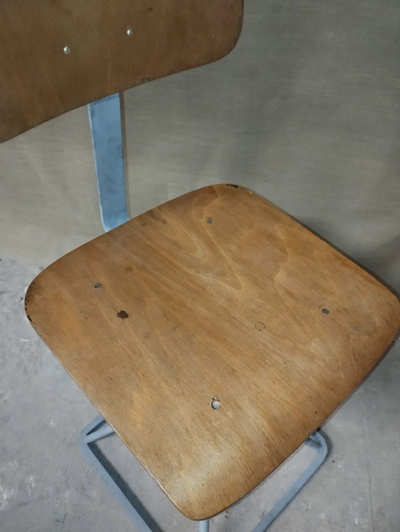 Swivel and adjustable industrial stool, 1960s 7