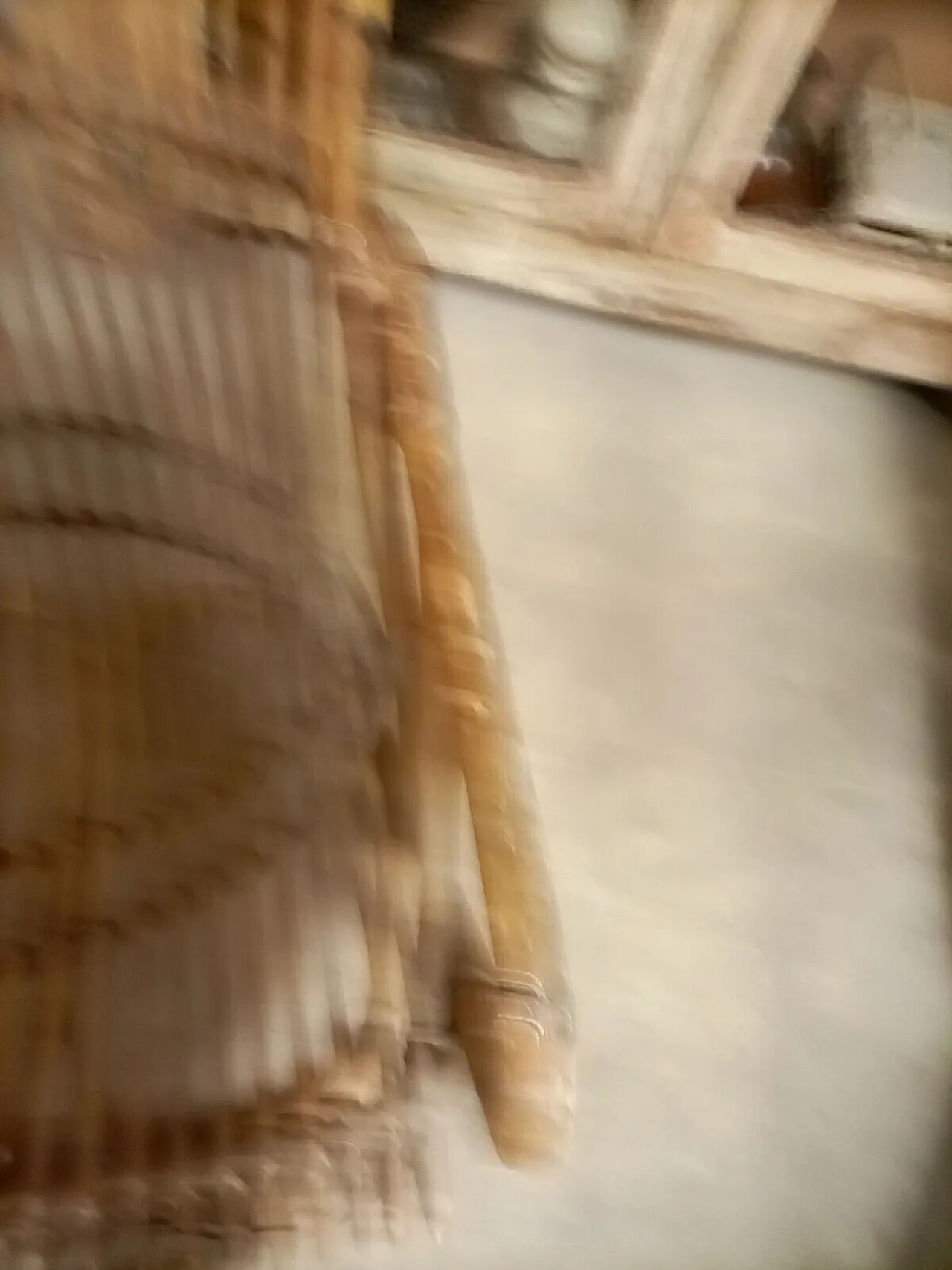 Poltrona in midollino e rattan, anni '70 8