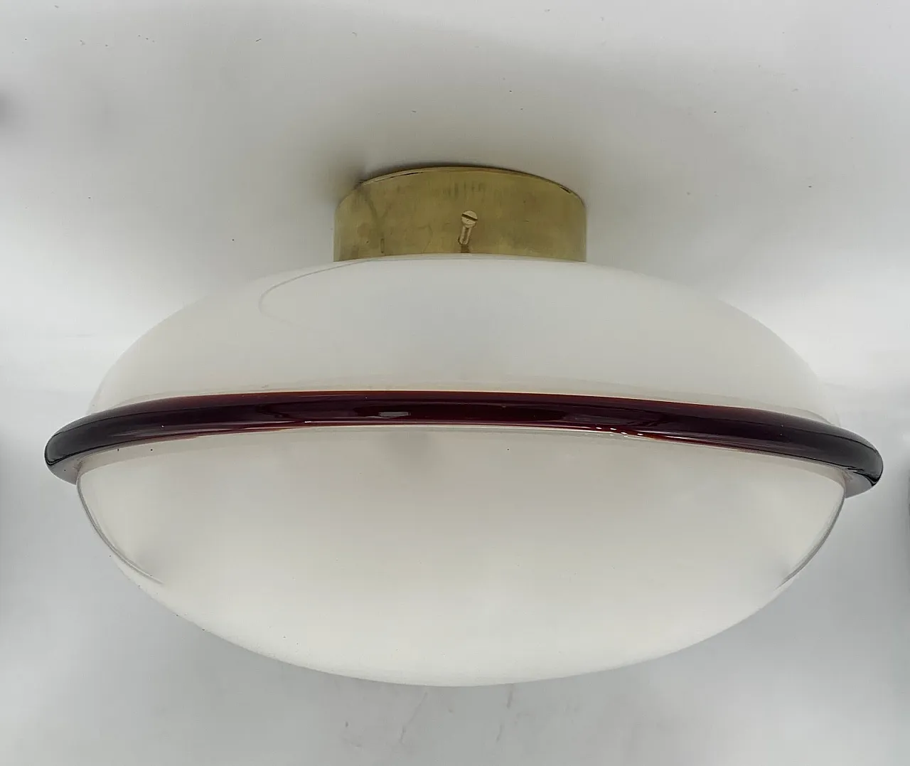 Murano glass ceiling lamp attributed to Venini, late 20th century 1