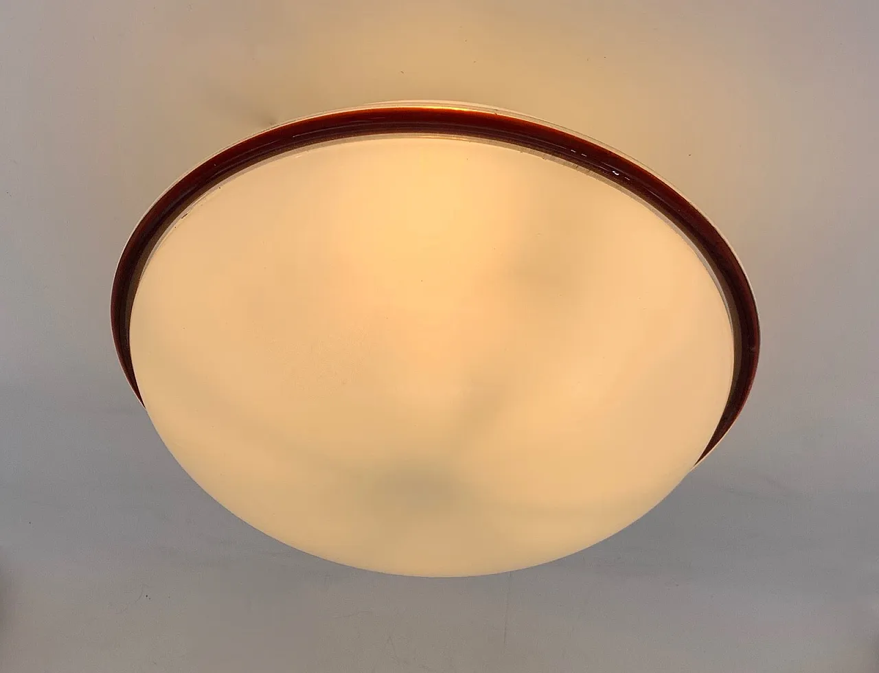 Murano glass ceiling lamp attributed to Venini, late 20th century 2