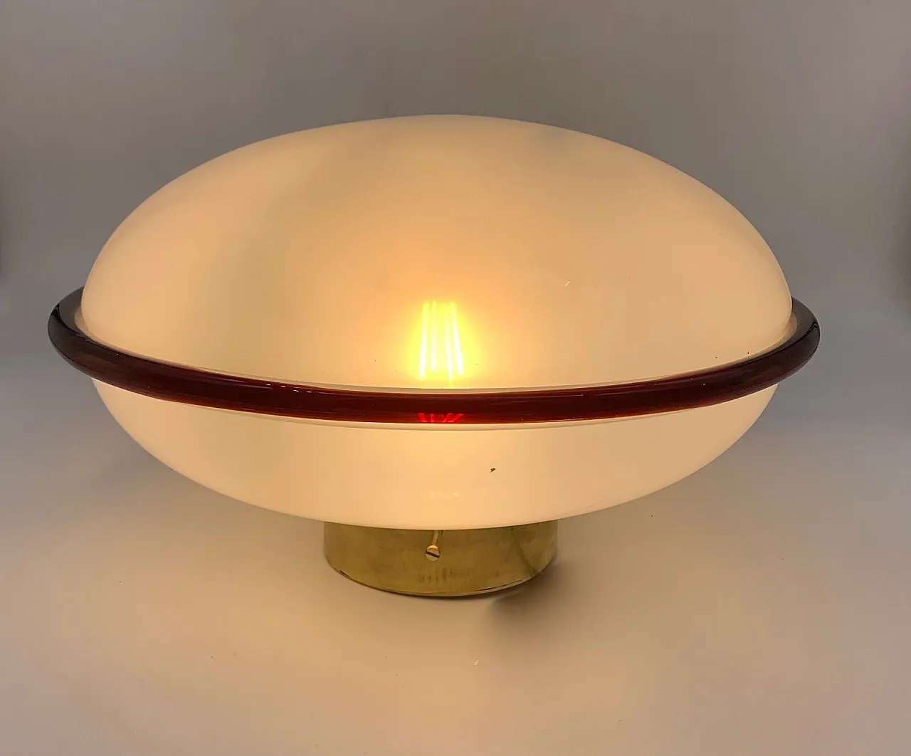 Murano glass ceiling lamp attributed to Venini, late 20th century 5